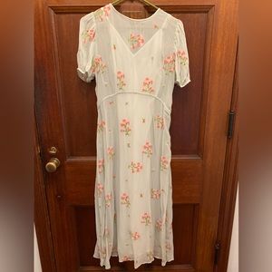 Embroidered Free People Dress